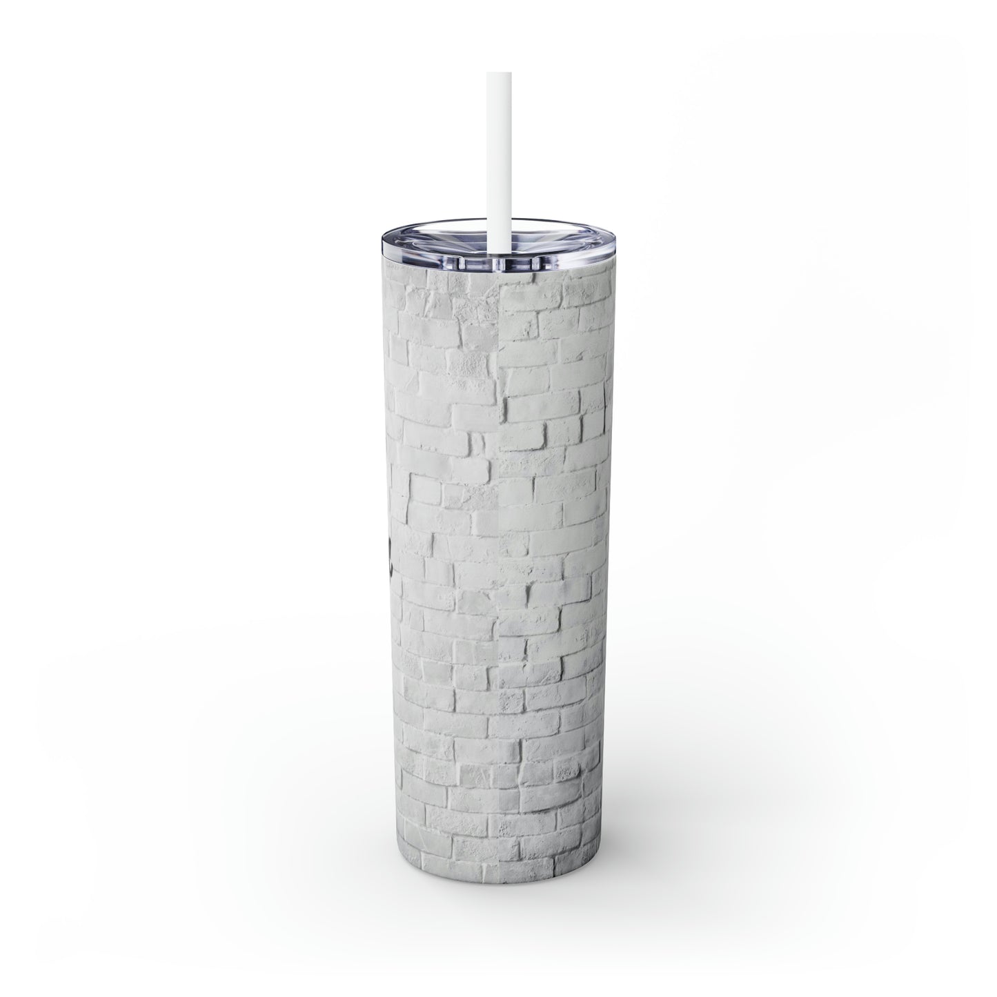 Tupac Skinny Tumbler with Straw, 20oz