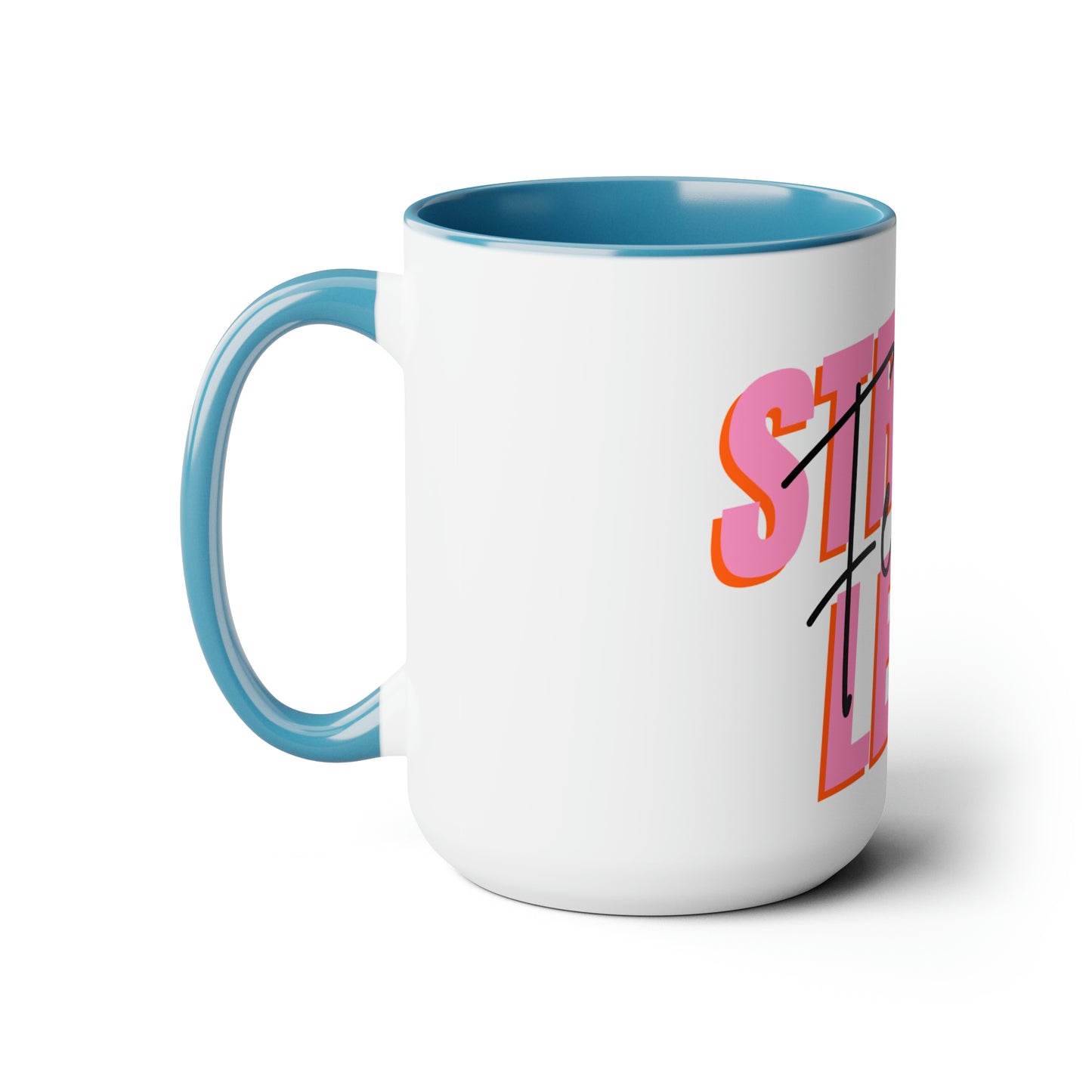 Strong female lead Two-Tone Coffee Mugs, 15oz