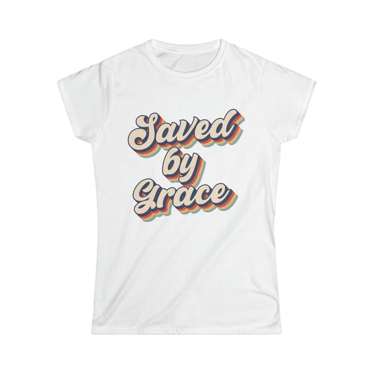 Saved by grace Women's Softstyle Tee