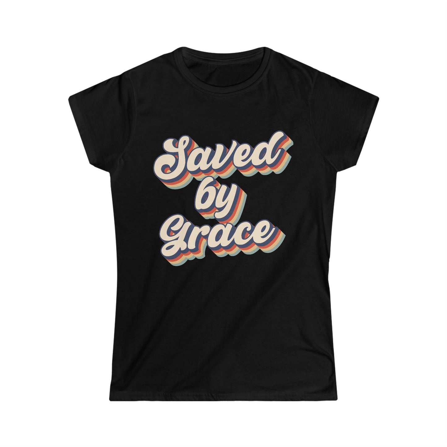 Saved by grace Women's Softstyle Tee