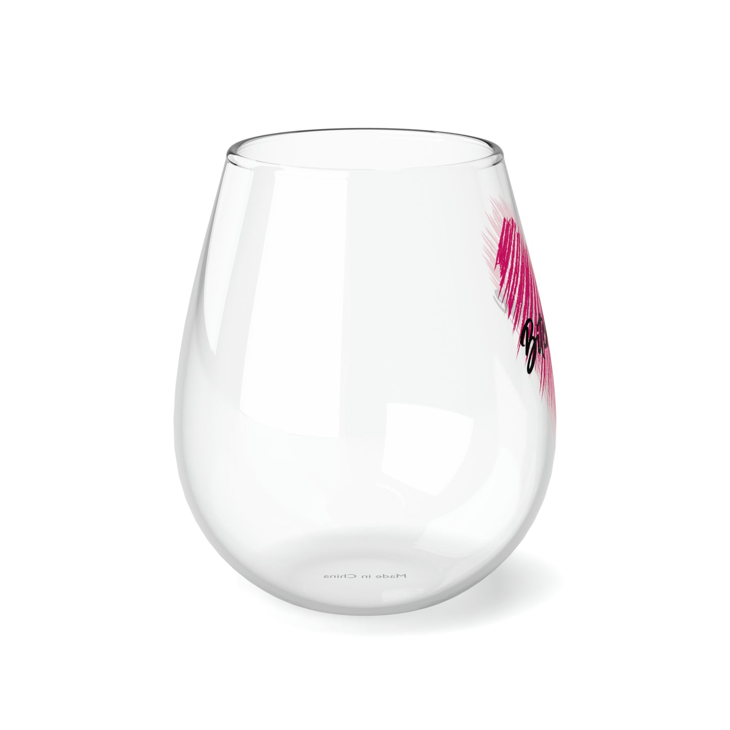 B*tch please Stemless Wine Glass, 11.75oz