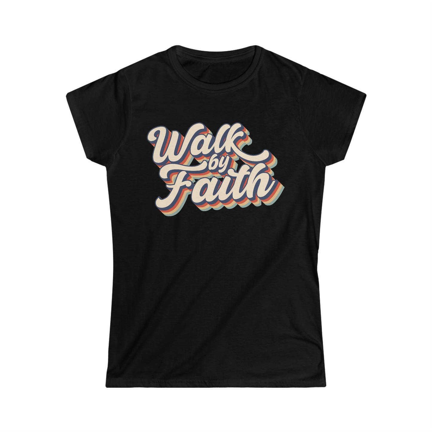 Walk by faith Women's Softstyle Tee