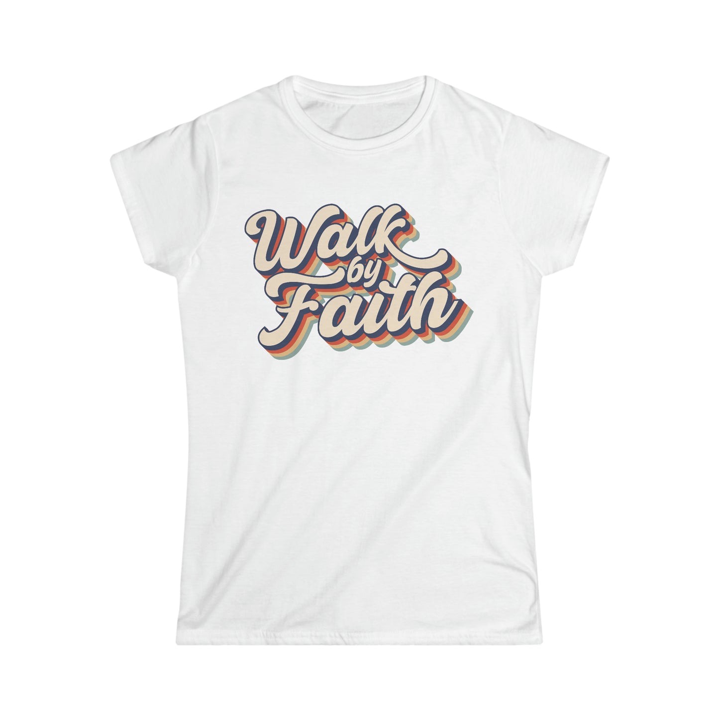 Walk by faith Women's Softstyle Tee