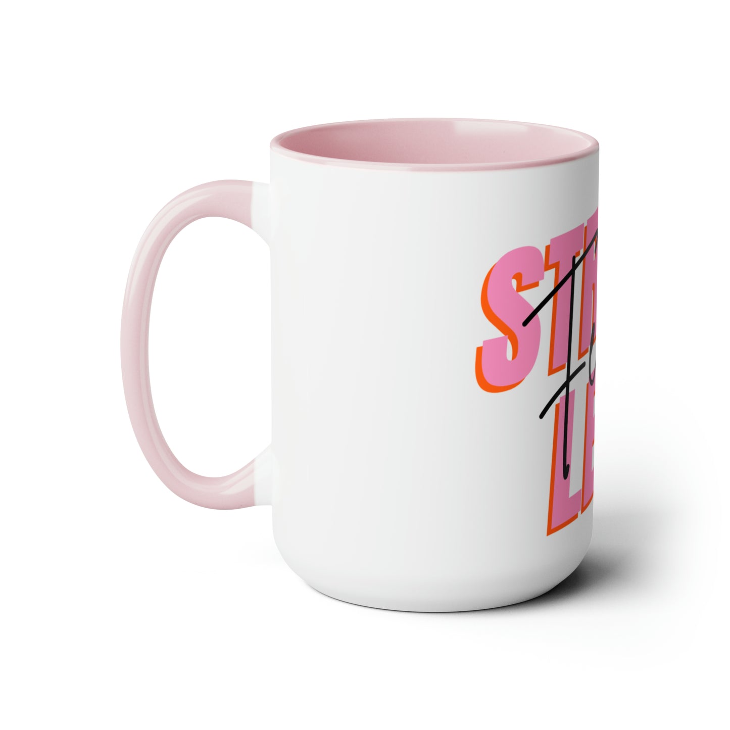 Strong female lead Two-Tone Coffee Mugs, 15oz