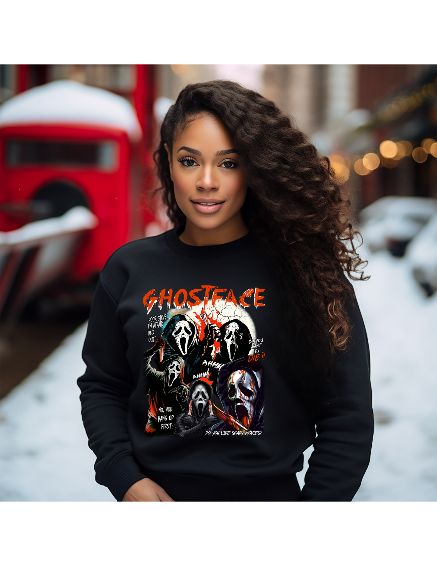 Ghostface Unisex Heavy Blend™ Crewneck Sweatshirt